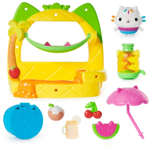 THE GABBY DOLLHOUSE - BALCONY FRUIT SHAKE PARTY 'CAKEY' GABBY'S DOLLHOUSE + CAKEY FIGURE + DOLLHOUSE ACCESSORIES - 6071359 - Children's Games - Toys Children 3 years +