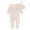 Pink Pearl, variant on Organic Cotton Baby Girl Jumpsuit & Knot Top Hat Set, Sizes Newborn-6/9 Months