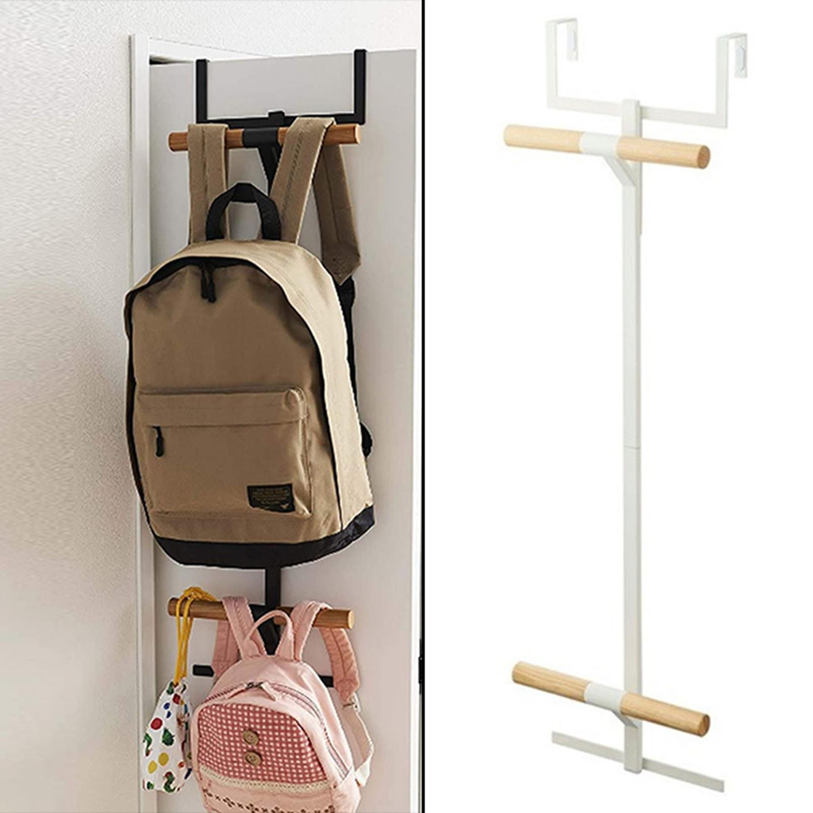 Over The Backpack Hook Hanger Heavy Duty 2 Organizer Rack Storage Organization Durable Strong Heavy Duty Hanging Bags for Closet and Door White Walmart