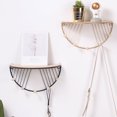 thumbnail image 4 of ruzhgo Display Stand Wall Shelf Storage Rack Large Capacity Exquisite Home Supplies Multipurpose Sweet Gift Hook Design No Drill BLack Large Size, 4 of 7
