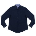 thumbnail image 1 of Tommy Hilfiger Mens Stretch Button Up Shirt (XS, Navy Blue), 1 of 3