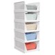 thumbnail image 1 of Cesta de almacenamiento para armario, 5 unidades, apilables, color blanco, 1 of 6