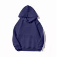 thumbnail image 7 of Resicozy Cute Hoodies for Kids Long Sleeve Pullover with Pocket Hoody Sweatshirt Fall Comfy Casual Daily Wear Clothing 3-13 Years Navy 120, 7 of 7