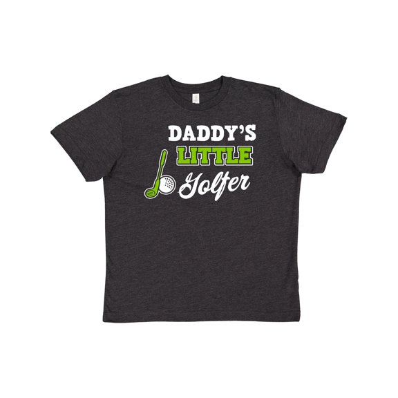 Inktastic Daddys Little Golfer with Golf Club and Ball Youth T-Shirt