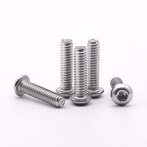 Bright Finish Quantity 50 By Fastenere Stainless Steel 18-8 Allen Socket Drive Full Thread 10-24 x 1 Button Head Socket Cap Screws Machine Thread Bright Finish Quantity 50 By Fastenere Stainless Steel 18-8 Allen Socket Drive Full Thread 10-24 x 1 Button Head Socket Cap Screws Machine Thread