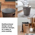 thumbnail image 4 of Tabouret de rangement Umbra Woodrow, blanc / naturel, 4 of 9