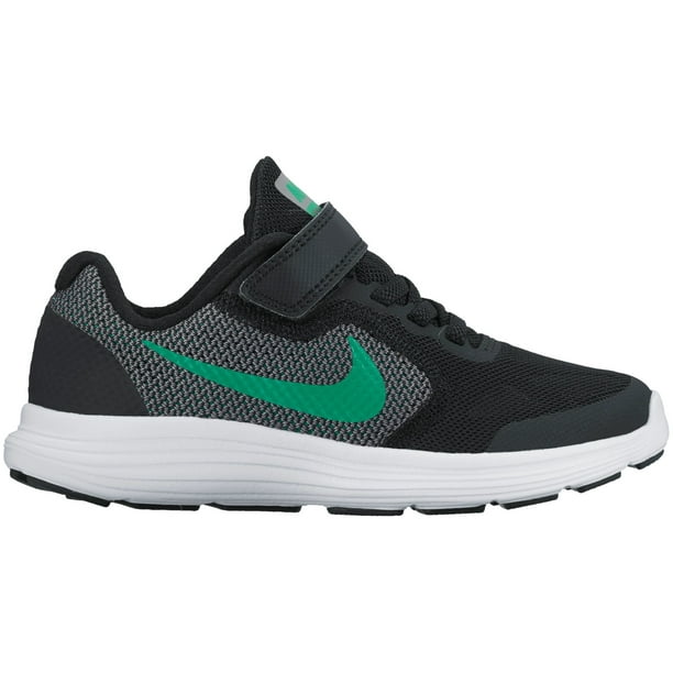 Nike Nike Kids' Preschool Revolution 3 Running Shoes Black/Green
