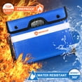 thumbnail image 5 of 6200°F Fireproof Document Bag with Lock, Upgraded Fireproof Bag with Zipper/Reflective Strip, 9 Layers of Heat Insulated Materials, Fireproof Money Bag for Cash, 14.2"x11" Fireproof Pouch, 5 of 7