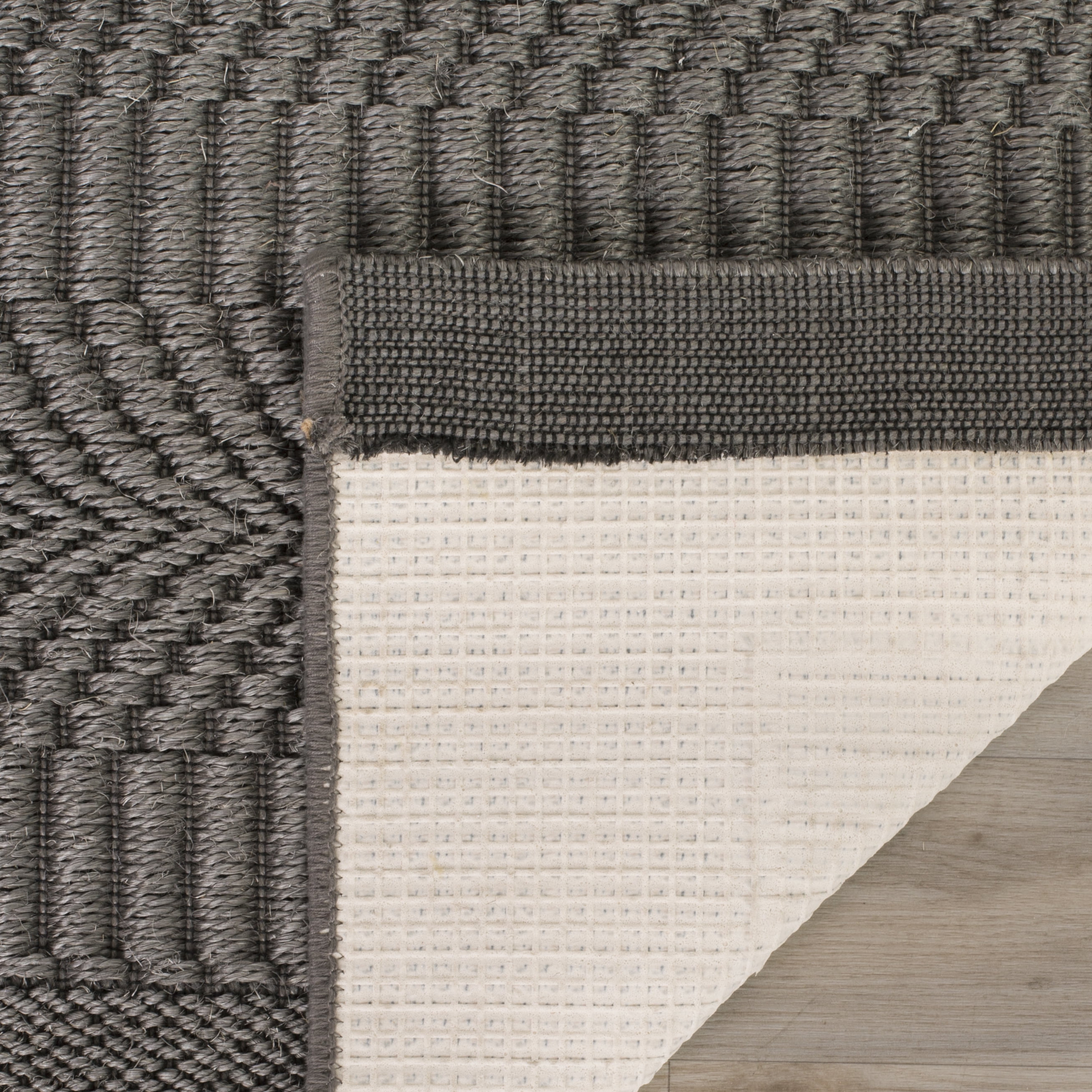 SAFAVIEH Palm Beach Candyce Geometric Runner Rug, Ash, 2' x 8'
