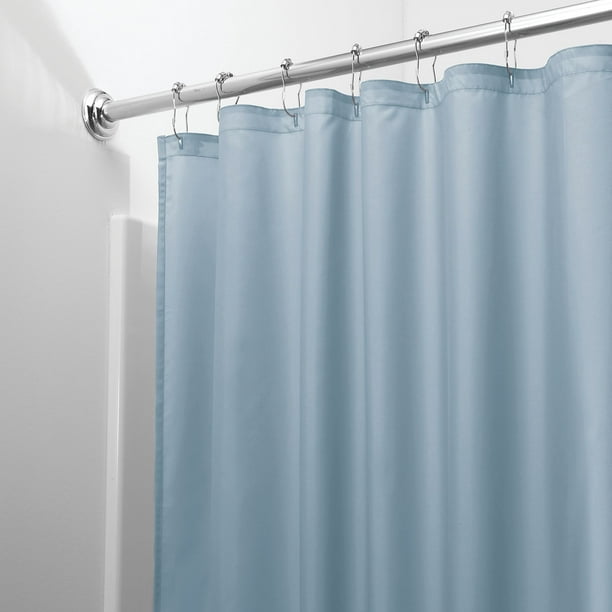 InterDesign Waterproof Fabric Shower Curtain Liner, Standard 72" x 72