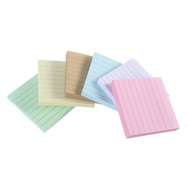 6pcs Mini cuaderno de notas Bloc de notas gobernado portátil Cuaderno pequeño Blocs de notas para suministros de oficina de la escuela (color aleatorio)