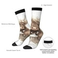 thumbnail image 4 of Cauagu Cute Cow Bath Print Crew Socks for Women and Men,Adult Athletic Running Socks 1-Pair Sports Socks Work Gear Socks with Moisture Wicking, 4 of 6