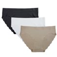 thumbnail image 1 of Fem Laser Cut Scalloped Bikini - 3 Pk, 1 of 4