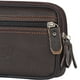 thumbnail image 2 of Teléfono Hombres PU Bolsos de cuero Color sólido Riñonera Cremallera Riñonera Café, 2 of 6