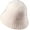 White, variant on CoCopeaunts Beanie Hat for Women Winter Warm Plush Bucket Hat Solid Color Knit Hip Hop Casual Elastic Foldable Mens Skull Cap
