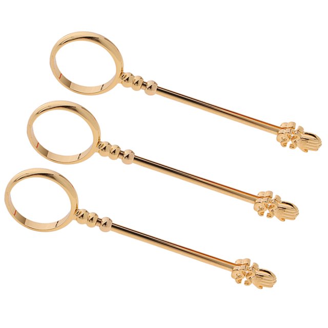 Paquete de Porta cigarrillos Sunnimix dorado material Metal Diámetro de anillo en S 16 mm