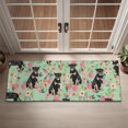 thumbnail image 2 of Rottweiler with Pioneer Flower Door Rugs,Washable Non Slip Door Mats Indoor,Decorative Door Mats,Entry Mat Indoor for Entrance,Bedroom,Kitchen,Bathroom,16"x47", 2 of 6