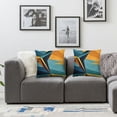 thumbnail image 2 of BANET  Decorative Throw Pillow Cover, Printed Square Cushion Cover, Double-Sided Zipper Closure Patterned Square Pillowcase  18x18in, 2 of 7
