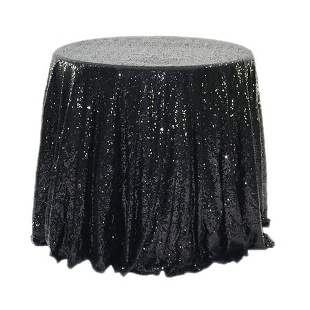 

Edchen Nordic American Hotel Wedding Banquet Decoration Ins Round Solid Color White Tablecloth Cloth Sequin Tablecloth