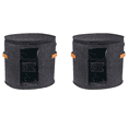 thumbnail image 1 of 2X Round Hat Storage Box - Foldable Hat Box with Lid for Stuffed Clothes and Animal Toy, Carrying Box Dark Grey,2 x Storage Box,Dark Grey, 1 of 8