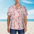 thumbnail image 4 of Goofa Orchids Flowers Hawaiian Shirt for Men, Unisex Summer Beach Casual Short Sleeve Button Down Shirts,Aloha Tropical Floral print shirt-, 4 of 9