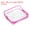 Rose Red, variant on Uxcell S Size Clear Toiletry Bag Makeup Cosmetic Pouch with Zipper, Brown 3 Pack