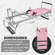 Pilates Reformer,Foldable Pilates Machine & Equipment for Home Use and Gym Workout, Suitable for Advanced and Beginners Users