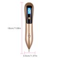thumbnail image 4 of Vogacara Bolígrafo eléctrico con pantalla LCD, máquina de extracción ajustable de 9 niveles, herramienta para la piel Tratamientos faciales Oro Vogacara CE000123-02B, 4 of 6
