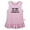 Pink Sleeveless Dresses, variant on The Cool Kid Just Showed UP Funny Dresses For Baby, Newborn Babies Skirts, Infant Princess Dress, 0-24M Kids Graphic Clothes (White Sleeveless Dresses, 0-6 Months)