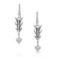 thumbnail image 2 of Montana Silversmiths Women's Kristy Titus Nature's Dart Arrow Earrings Silver One Size, 2 of 3