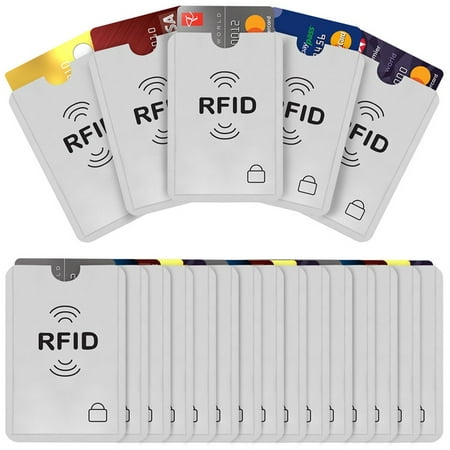 20pcs of RFID lockout Safety Sleeves for Credit Card & Identity Theft Protection (Best Credit Card Identity Theft Protection)