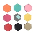 thumbnail image 3 of Nestingho 6Ud Sticker De Pared Hexagonal Negro Adhesivo Para Fácil Uso Y Protección, 3 of 8