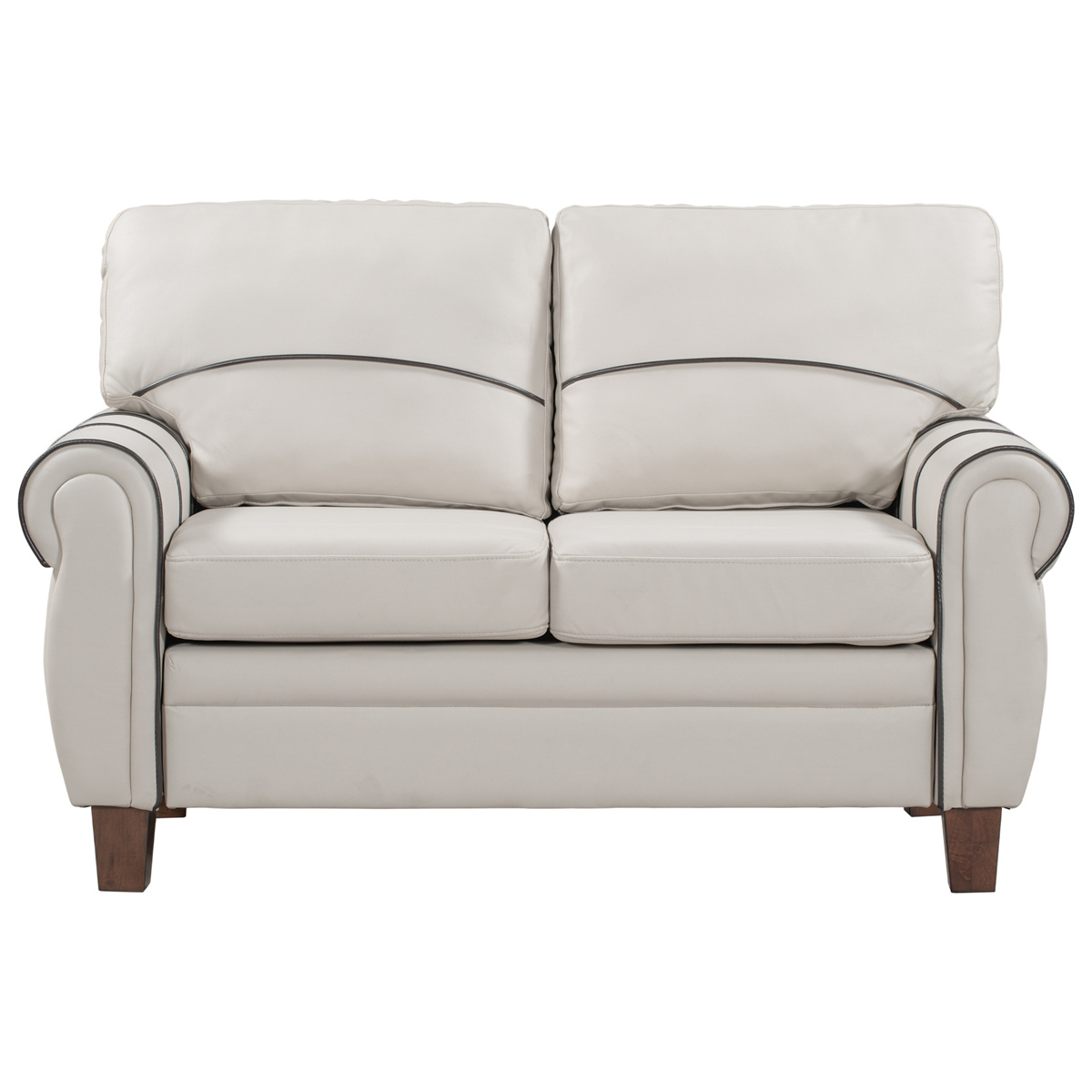 Loveseat Sofa Couch, Upholstered 2 Seat Sofa Arm Couch Leisure Couch