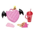 thumbnail image 4 of Monster High Draculaura Fashion Doll with Pink & Black Hair, Accessories & Pet Bat, 4 of 7