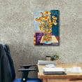 thumbnail image 3 of Epic Graffiti 'Yellow Poppies And Gold Fish'  by St Hilaire Elizabeth Canvas Wall Art, 18" x 26", 3 of 8