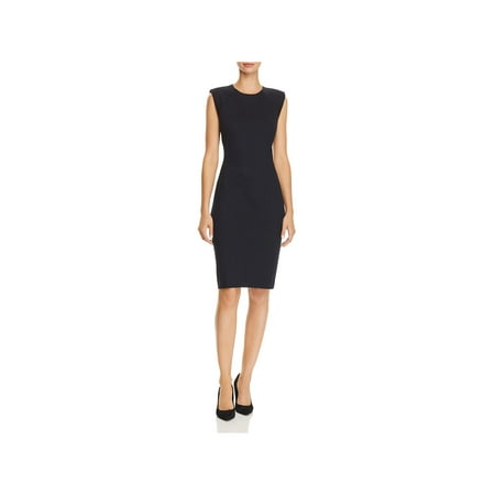 Theory Womens Office Pinstripe Sheath Dress Navy 10