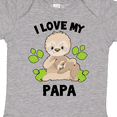 thumbnail image 4 of Inktastic Cute Sloth I Love My Papa with Green Leaves Boys or Girls Baby Bodysuit, 4 of 5