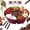 Brown, variant on Caramel Apple Maker Tray with Warmer, Electric Fondue Set,Electric Heated Melting Bowl with Sectioned Topping Trays. Precise Temperature Control Melts Chocolate without Burning