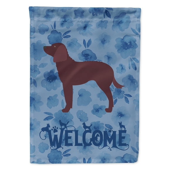Carolines Treasures CK6128GF American Water Spaniel Welcome Flag Garden Size Small multicolor