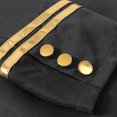 thumbnail image 7 of Tailcoat Tuxedo Jacket, Pirate Coat, Frock Coat Magician, Vampire Costume, Mens Pirate Coat Steampunk Tailcoat Halloween | Medieval Gothic Vampire Frock Coat, Joker Costume , Theme Party, Black L, 7 of 7