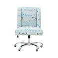 thumbnail image 3 of Riverbay Furniture Transitional Fabric Glasses Print Office Chair in Blue, 3 of 18