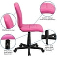 thumbnail image 6 of Flash Furniture Clayton Mid-Back Pink Quilted Vinyl Swivel Task Office Chair, 6 of 13