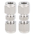 thumbnail image 4 of Stainless Steel Compression Fitting,2Pcs 316 Stainless Steel Stainless Steel Compression Tube Adapter Compression Tube Adapter Ultimate Reliability, 4 of 8