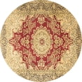 thumbnail image 1 of Ahgly Company Indoor Round Persian Brown Traditional Area Rugs, 3' Round, 1 of 4