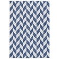 thumbnail image 1 of Sunnydaze Geometric Affinity Outdoor Patio Area Rug in Steel Blue - 5 ft. x 7 ft., 1 of 7