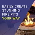 thumbnail image 4 of American Fireglass SS-AFPPKIT-N-18 Natural Gas 18" x 6" Rectangular Stainless Steel Drop in Fire Pit Pan with Spark Ignition Kit, 4 of 5