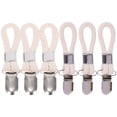 thumbnail image 1 of Clips de toalla de 6 piezas con clips colgantes de bucle de algodón portavasos para toalla de mano colgante, 1 of 6