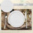 thumbnail image 3 of Ambesonne Vintage Place Mats Set of 4, Voyage Theme Lifestyle, Standard Size, Cream, 3 of 6