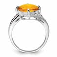 thumbnail image 4 of Sterling Silver Rhodium Citrine  Garnet Ring QR2894CI, 4 of 7