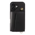 thumbnail image 2 of ELEHOLD Wallet Case for iPhone 16 Plus, PU Leather Flip Case with Crossbody & Wrist Strap,Full Protection Case with Card Slots & Kickstand,Black, 2 of 7